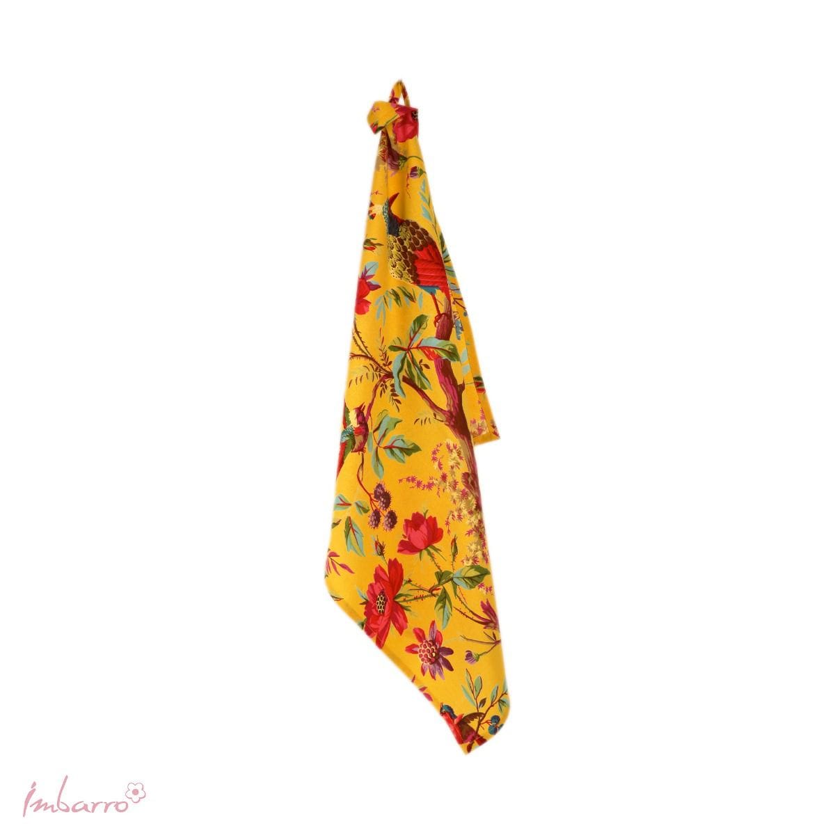 Imbarro - Keukendoek - Theedoeken - Set van 2 - Paradise Canary - Kanariegeel - 50 x 70 cm