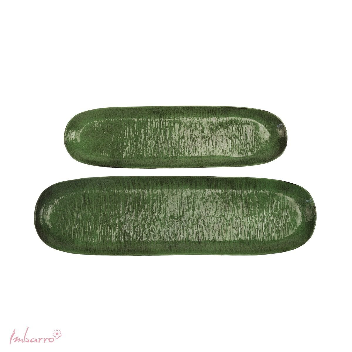 Imbarro Tray - Dienblad - Schaal - Set/2 - Lupina - Vintage Green - Metaal