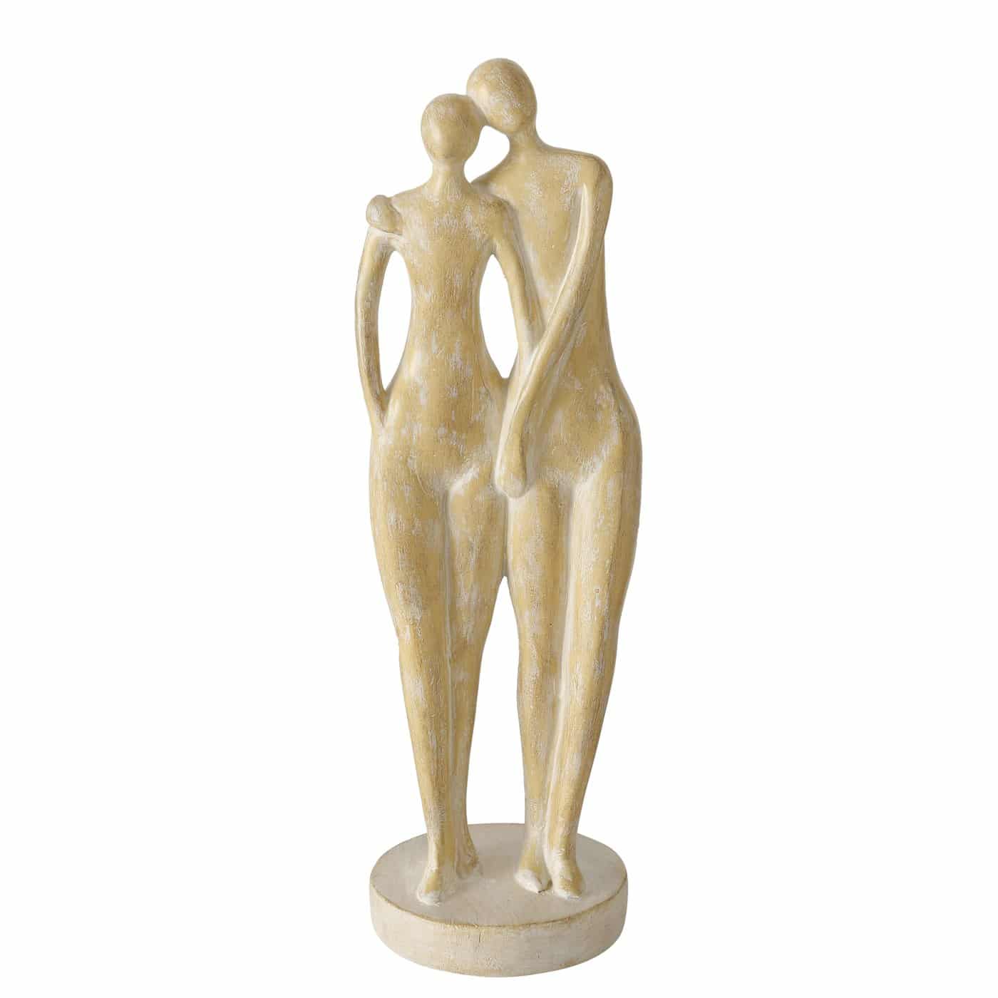Boltze - Sculptuur - Beeld - Samen - Calina - Polyresin - Beige - 30cm
