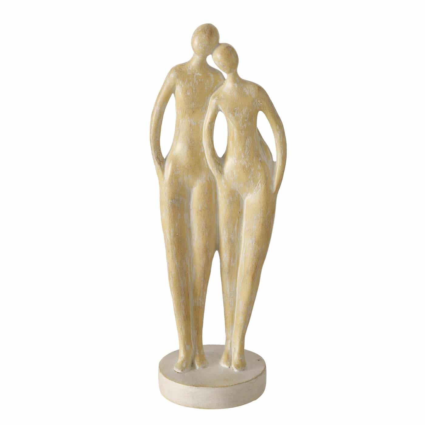 Boltze - Sculptuur - Beeld - Samen - Calina - Polyresin - Beige - 30cm