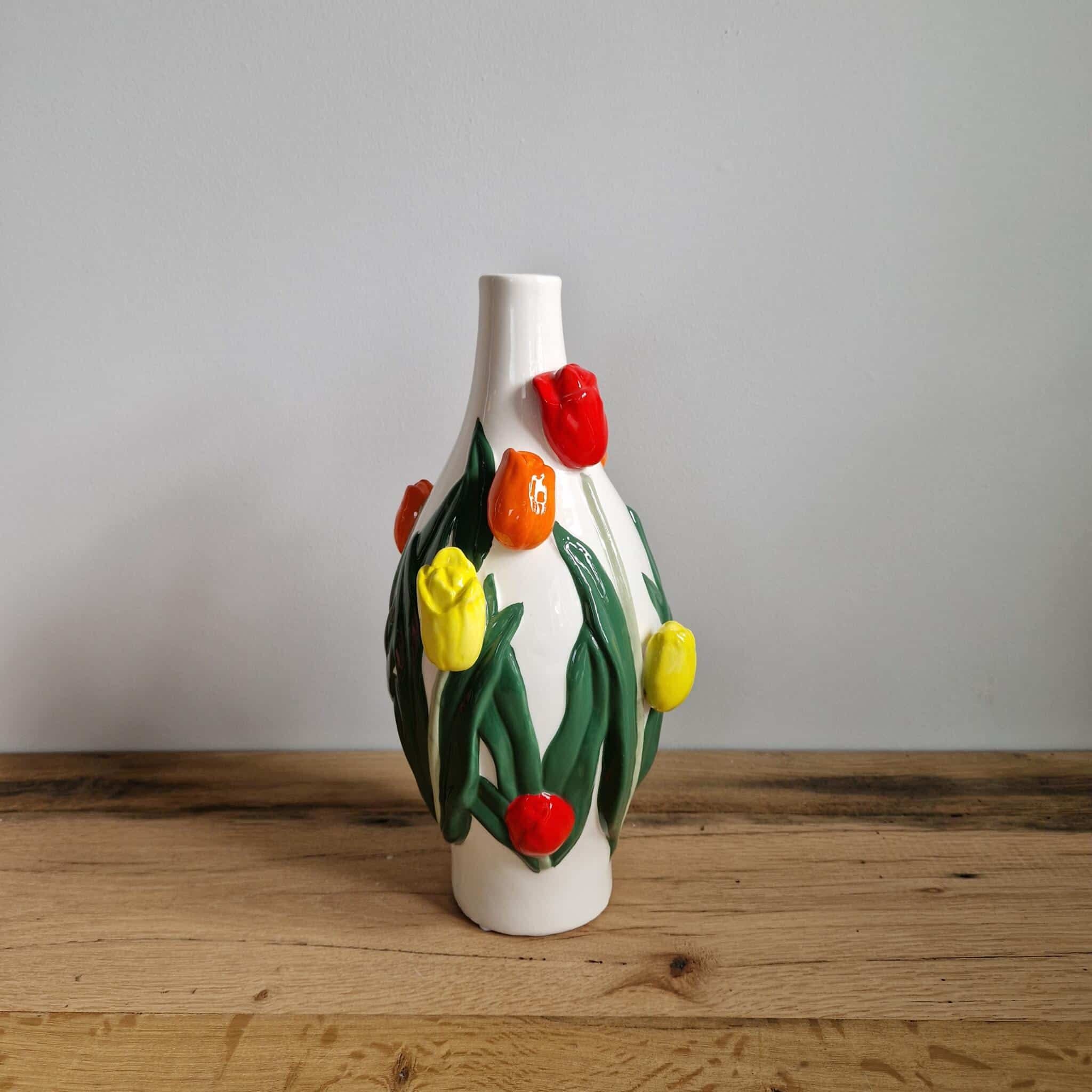 Daan Kromhout - Vaas - Bloemenvaas - Tulpen - Dutch - 15x30 - Keramiek EAN: 8719347284692 Vaas DK design - Afbeelding 3