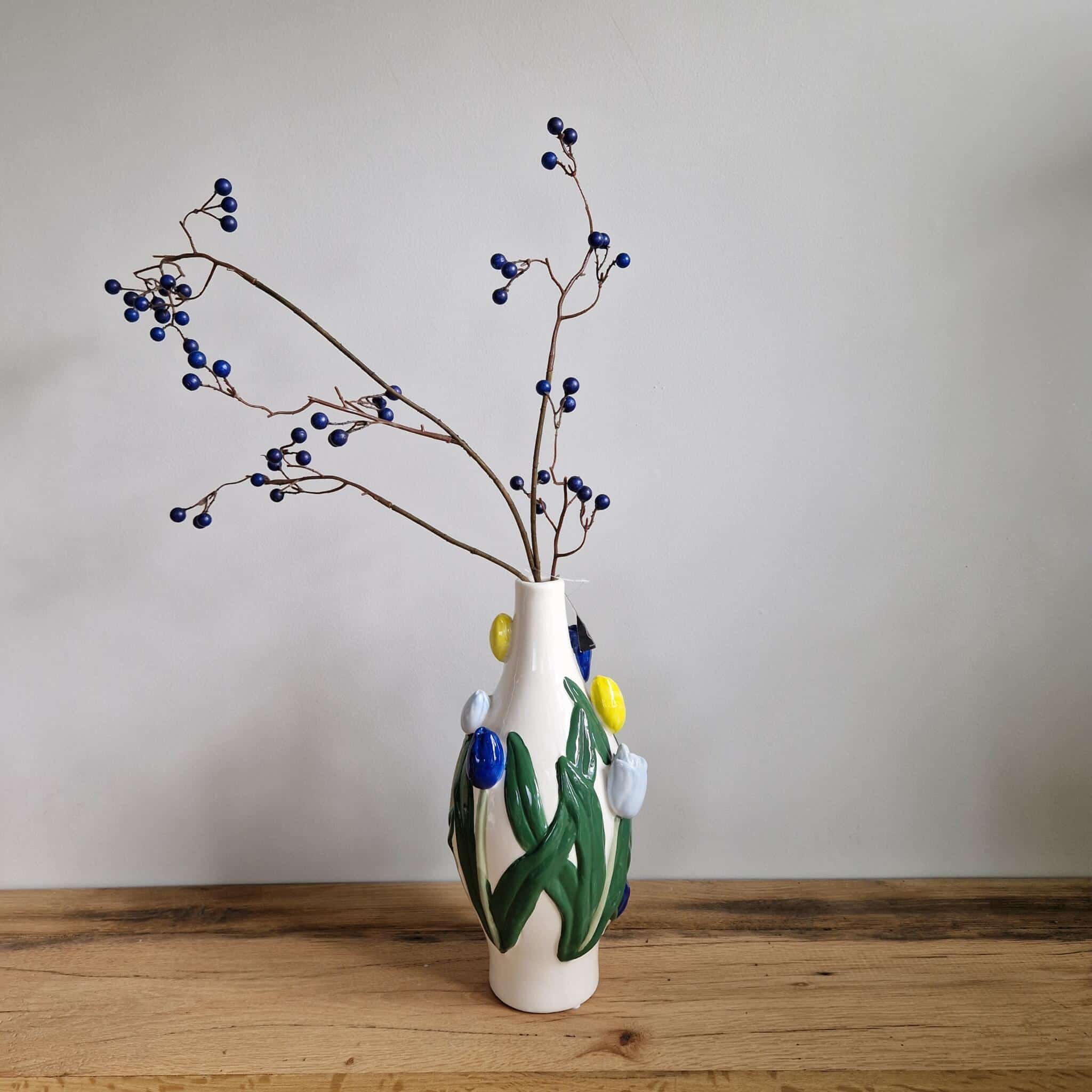 Daan Kromhout - Vaas - Bloemenvaas - Tulpen - Dutch - 15x30 - Keramiek - Afbeelding 2