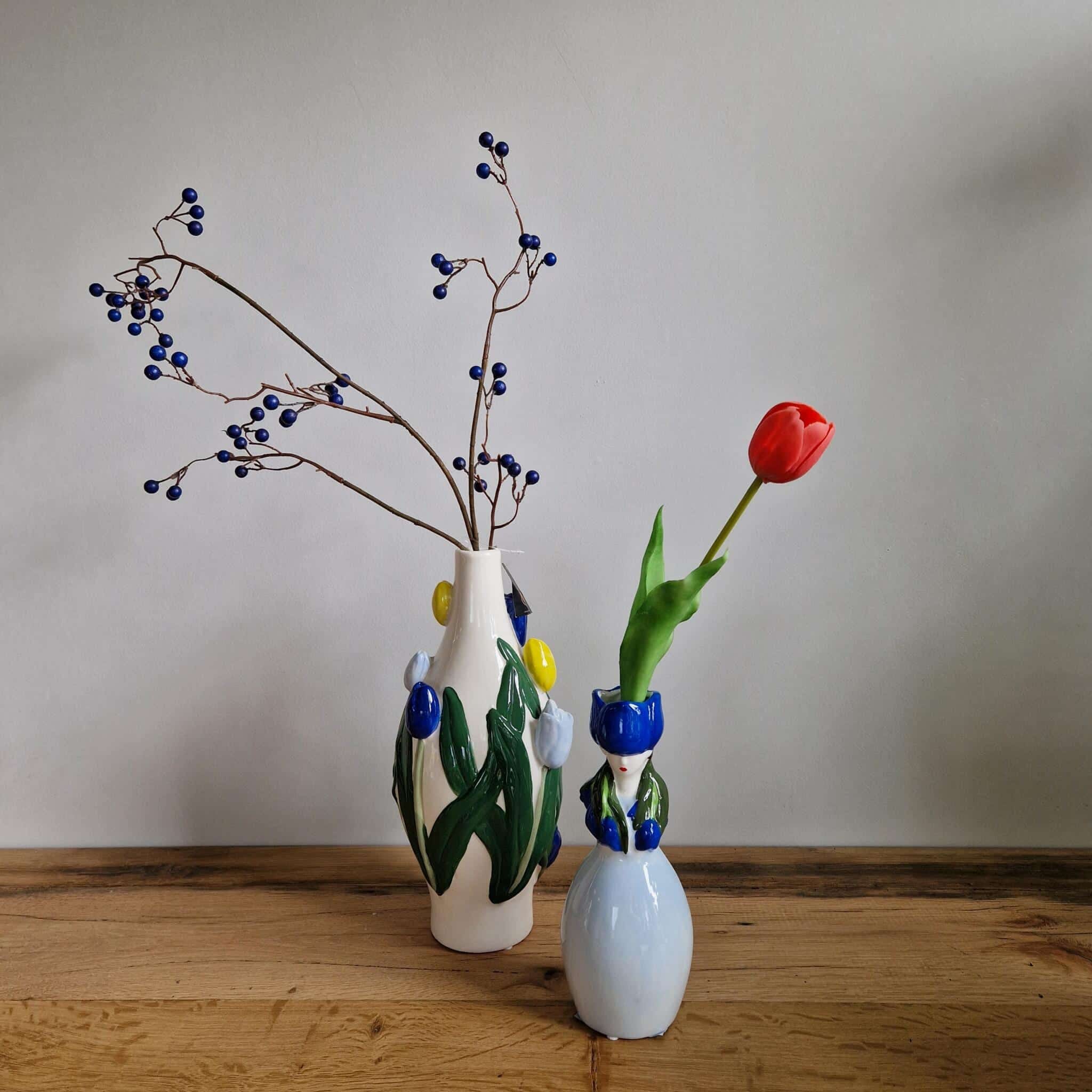 Daan Kromhout - Vaas - Bloemenvaas - Tulpen - Dutch - 15x30 - Keramiek - Afbeelding 4