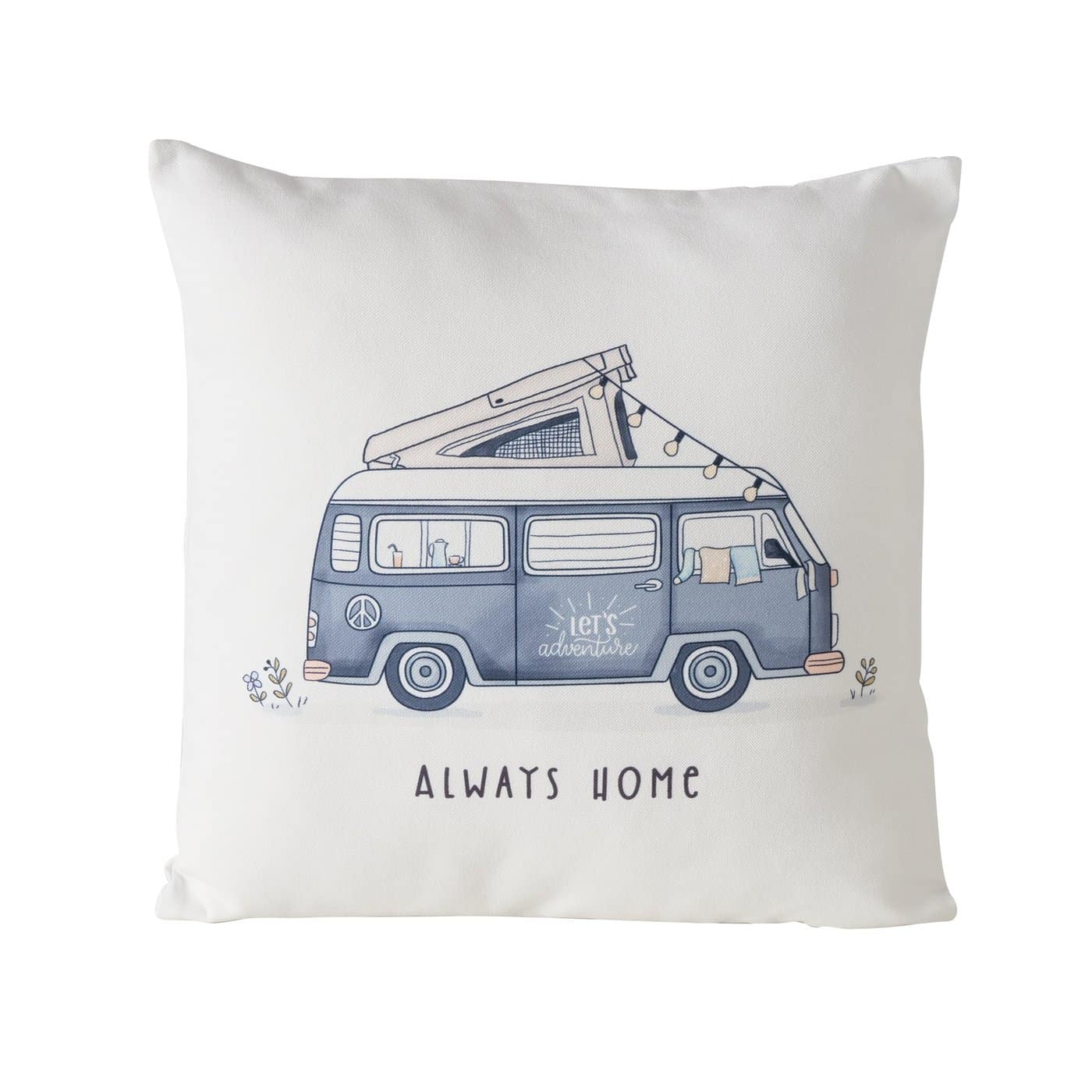 Boltze - Kussen - Sierkussen - Always Home - Camper - Kamperen - Camping - 45x45cm