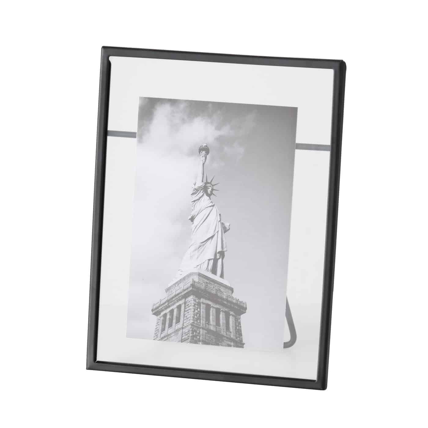 Boltze - Fotolijst - Saga - Zwart - Metaal -Glas - Voor foto's 10cm x 15cm