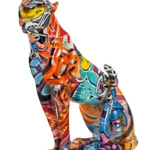 Gilde Handwerk - Prachtig luipaard in Street Art / Graffitti / Pop Art - Luipaard - Streetart - 7x20.5cm