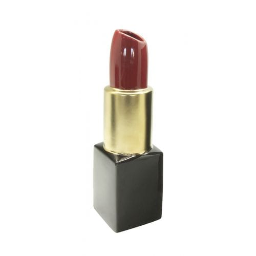 Gilde Handwerk - Vaas - Lipstick - Lippenstift Vaas - Keramiek - 30x9 cm