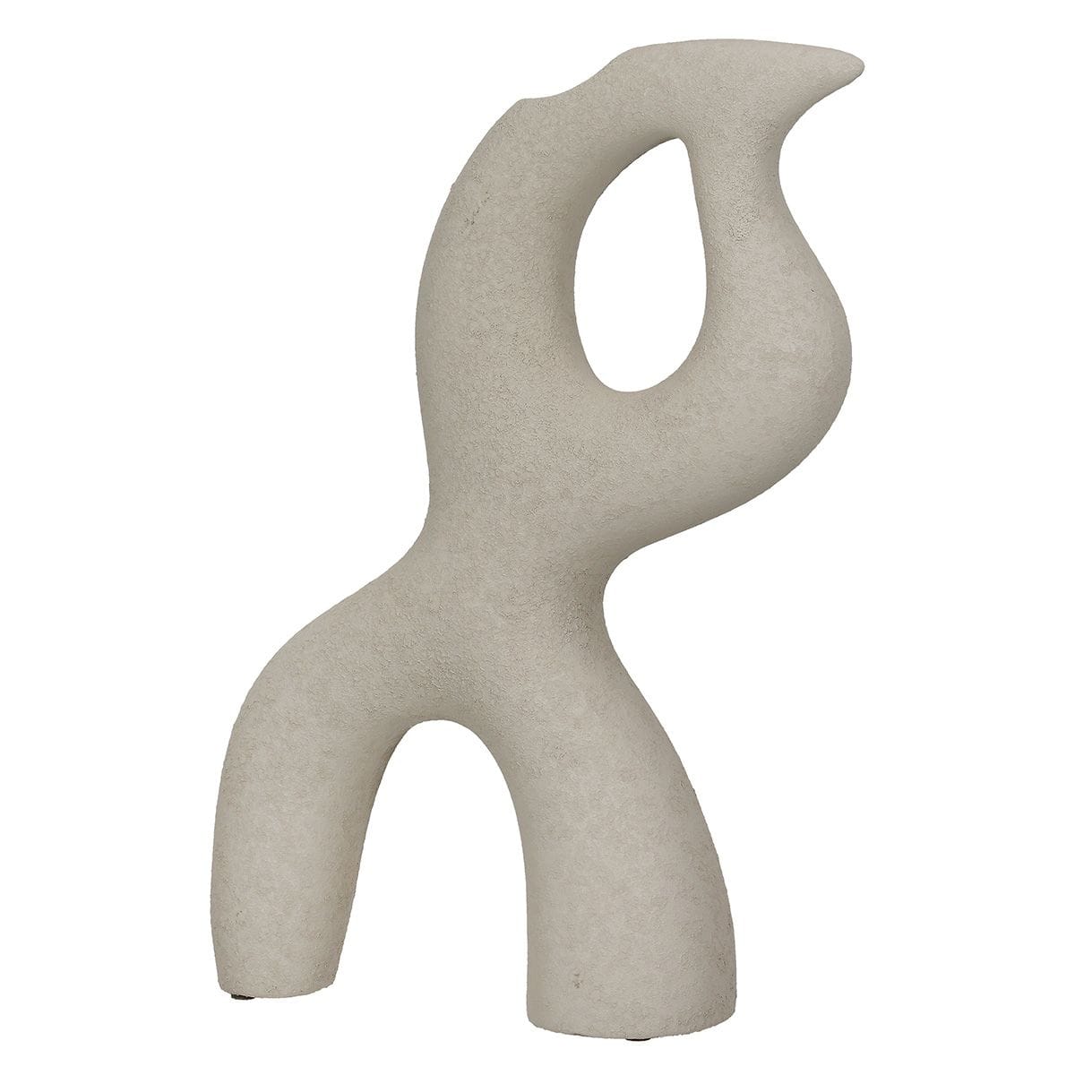 Gilde Handwerk - Decoratieve Vaas - Florenz - Vaas - Bloemenvaas - Keramiek - Creme - 10x28x40cm