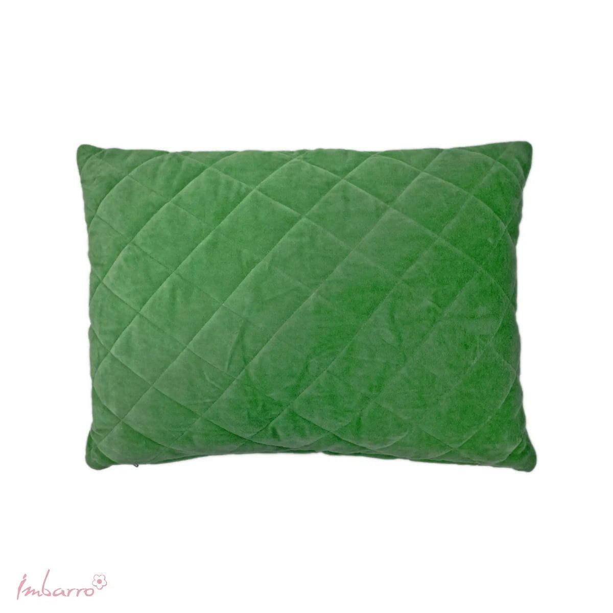 Imbarro - Kussen - Sierkussen - Zaya - Green - Groen - 100 % katoen velvet - 35x50cm