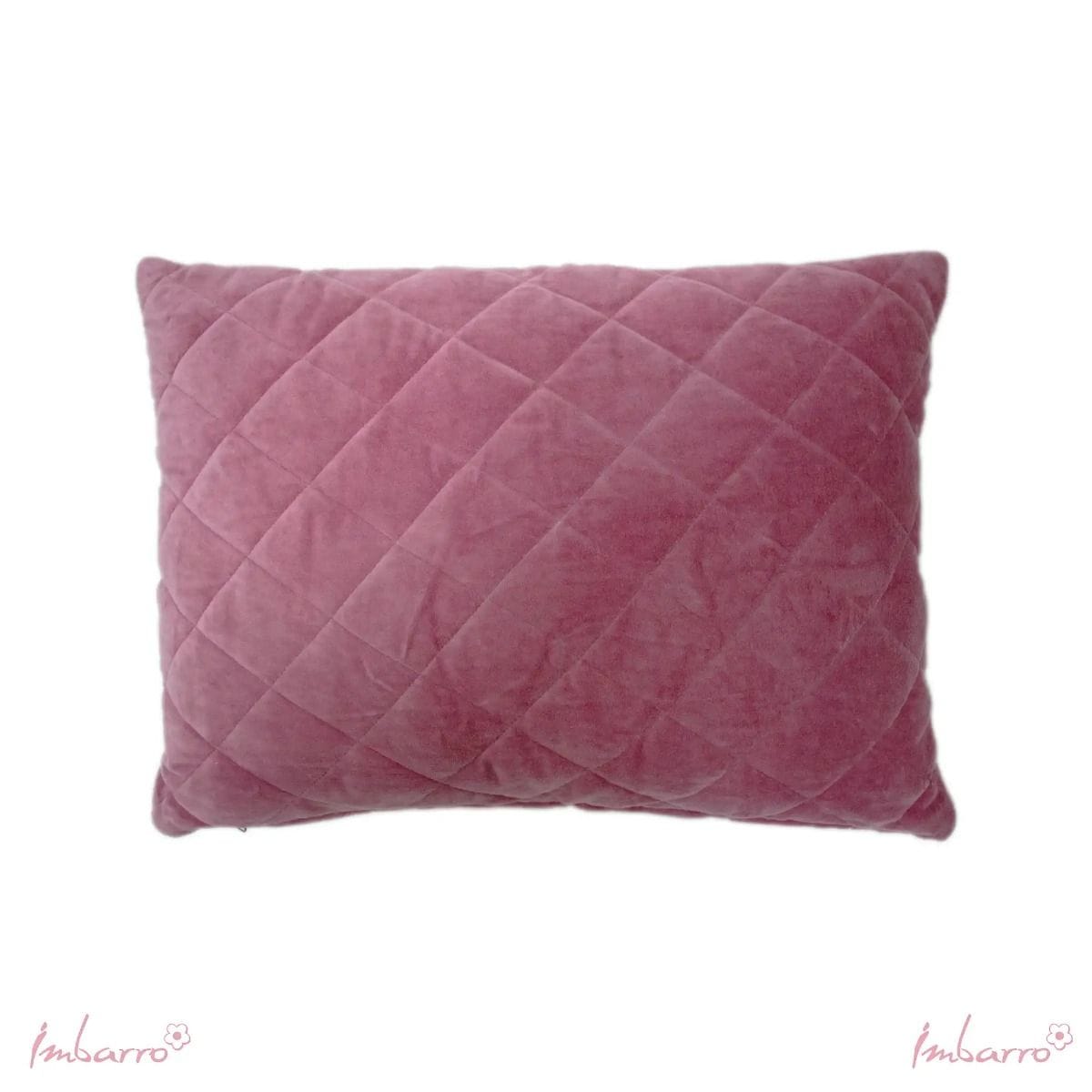 Imbarro - Kussen - Sierkussen - Zaya - Pink-Roze- 100 % katoen velvet - 35x50cm