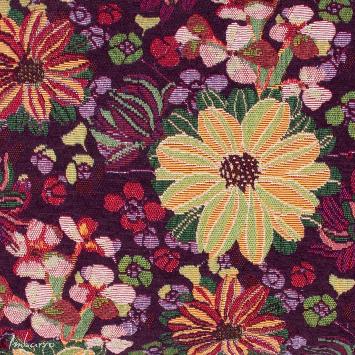 Imbarro - Kussen - Sierkussen - Violet - Robuust Katoen - 40x60cm - Bloemen - Afbeelding 5