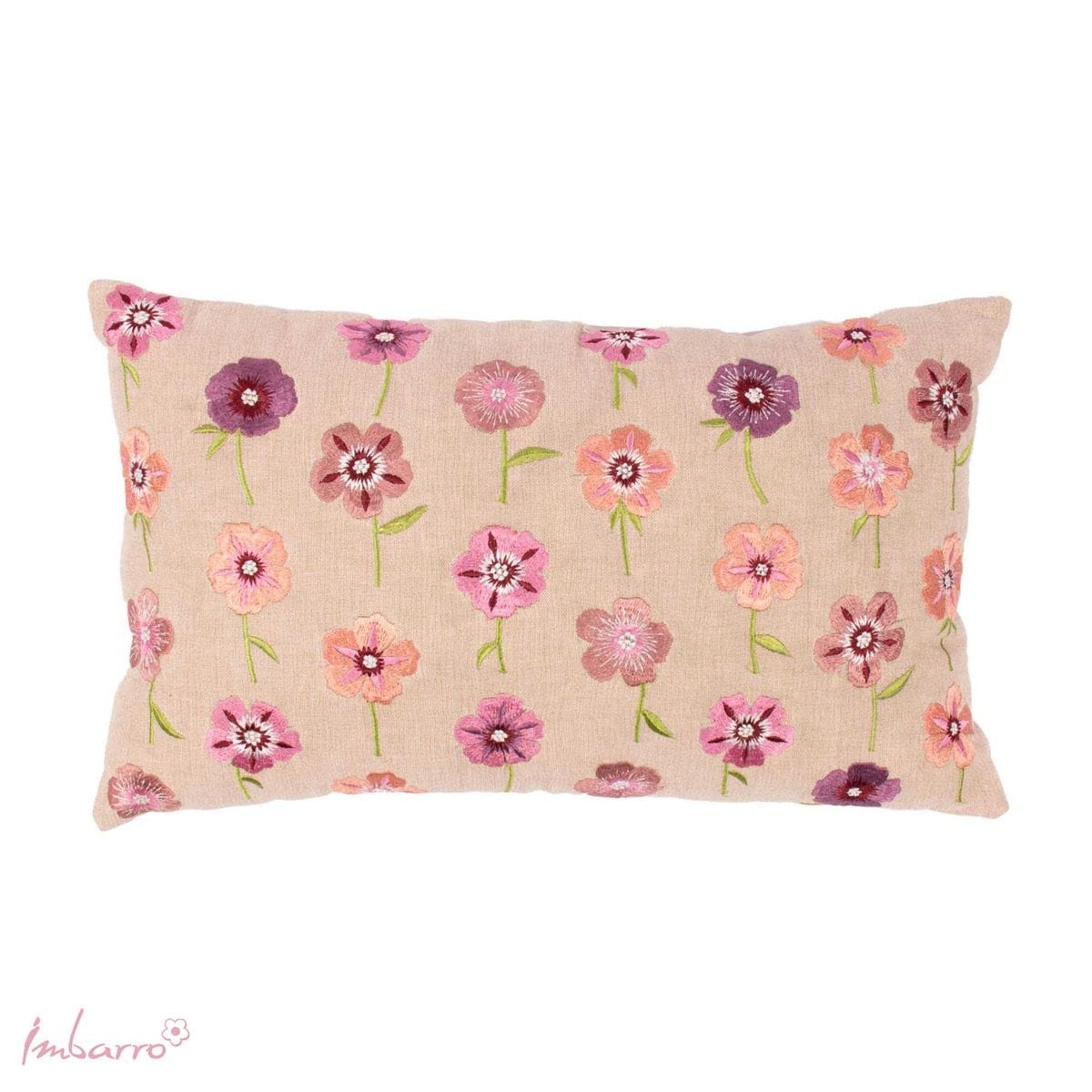 Imbarro - Kussen - Sierkussen - Felice - Katoen - Bloemen - 30x50cm