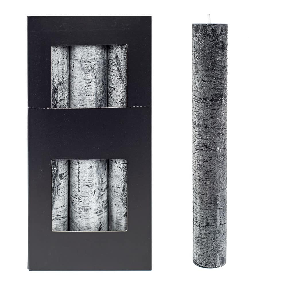 Home Society - XL Kaars - Zwart - 24 Branduren - 3.5cm dik