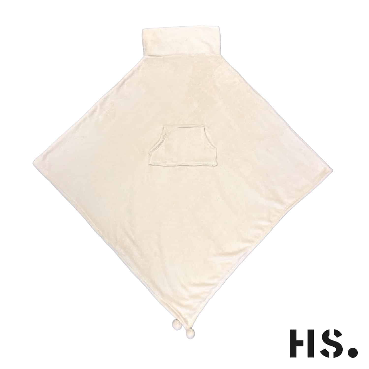 Home Society - Plaid Hoodie - Fluweel - Beige