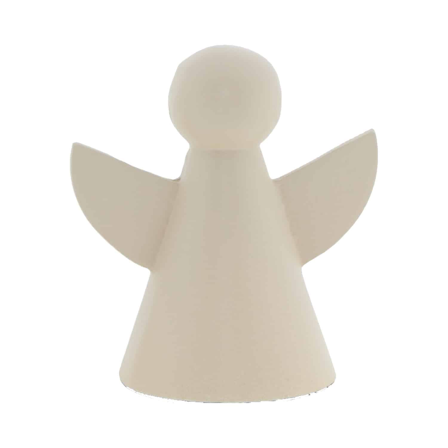 Home Society - Deco engel - Gaby - Metaal - Maat L - Beige - 11 x 10 x 7 cm