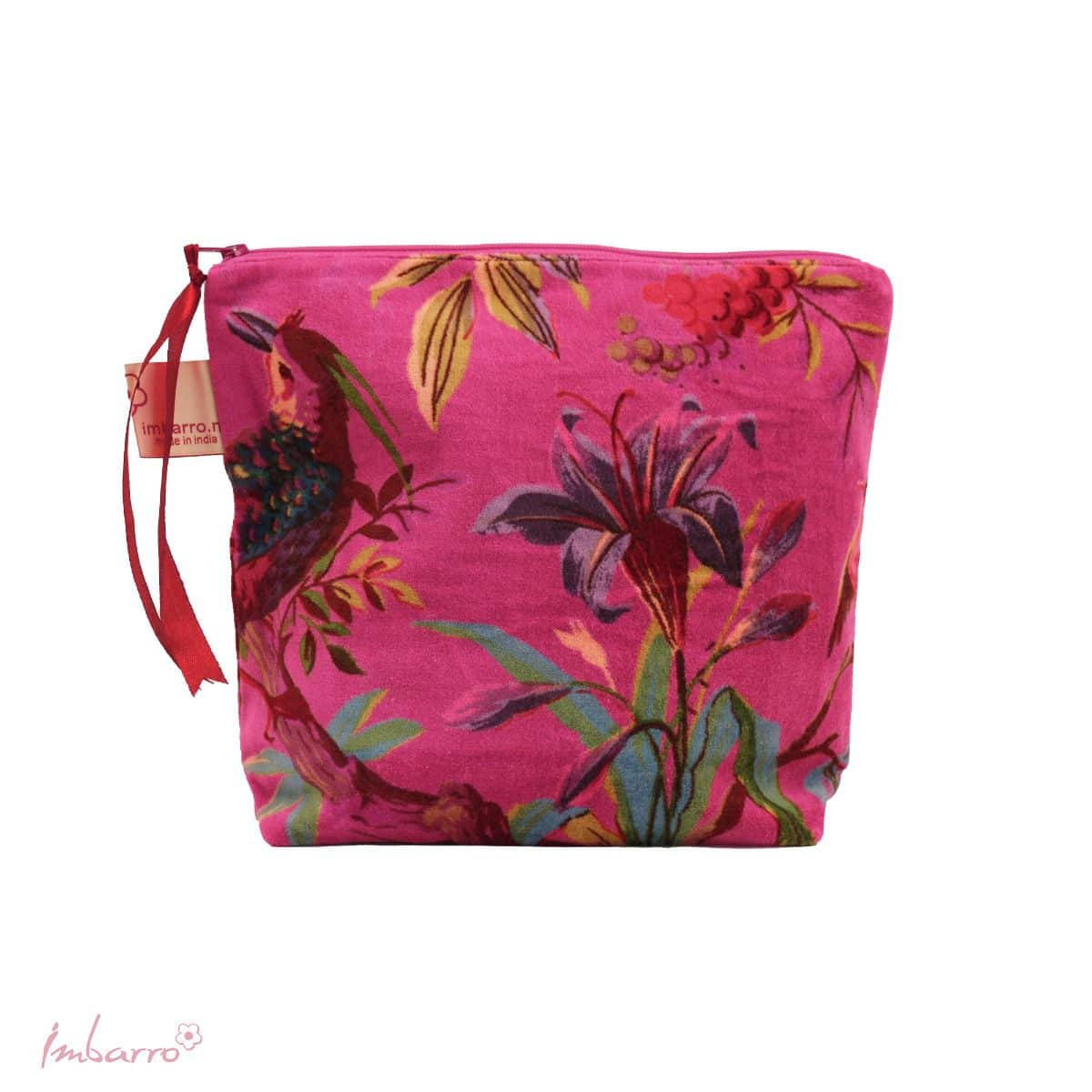 Imbarro - Pouch - Clutch - Toilettas - Paradise - Magenta - Velvet