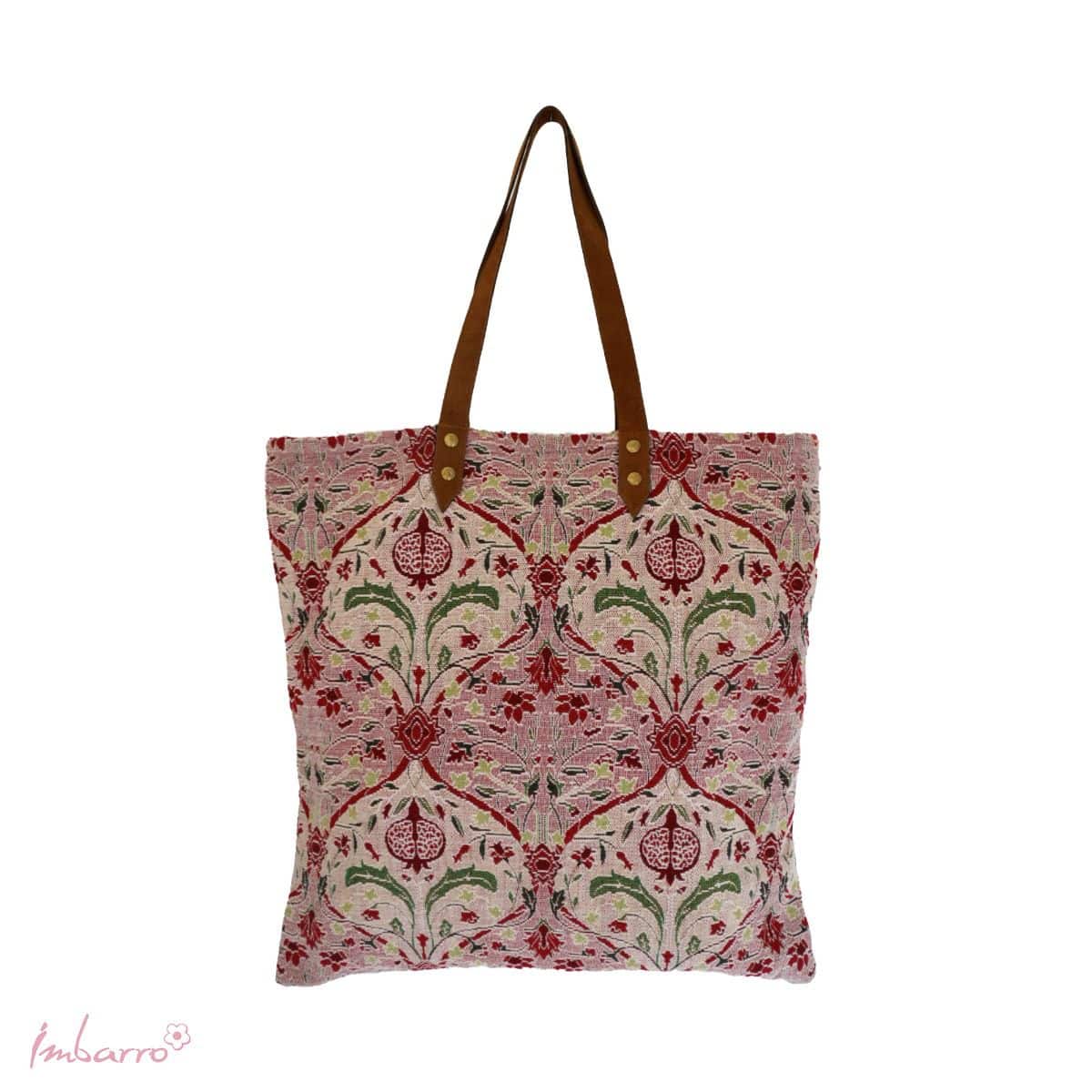 Imbarro - Shopper - Tas - Strandtas - Boodschappentas - Punica - Katoen - 50x50cm
