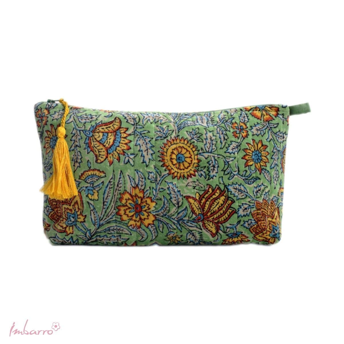 Imbarro - Pouch - Toilettas - Clutch - Makeup Tasje - Jaela - Velvet - 30x18cm