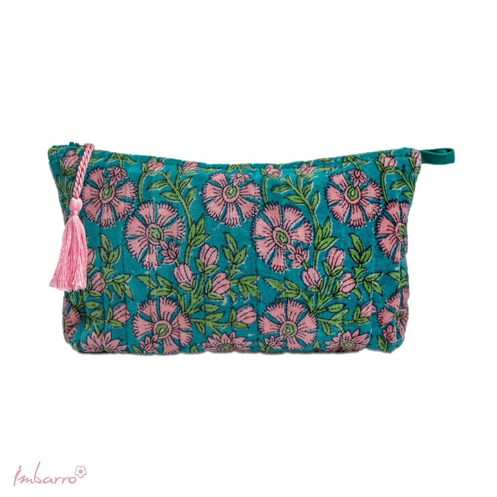 Imbarro - Pouch - Toilettas - Clutch - Makeup Tasje - Fayah - Velvet - 30x18cm