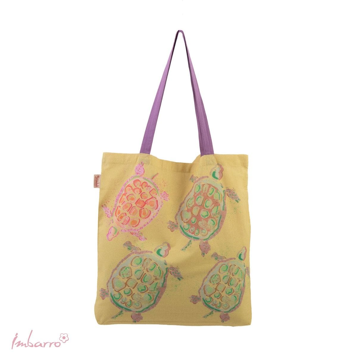 Imbarro - Easybag - Shopper - Tas - Vouwtasje - Katoen - Turtles - Schildpad - 45x50cm