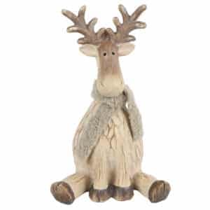 Countryfield - Rendier - Zittend - Polystone - Rudolph - 30cm hoog