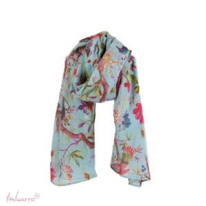 Imbarro - Shawl - Sjaal - Paradise - Voile - Turquoise - 100 % Viscose - 100 x 200 cm