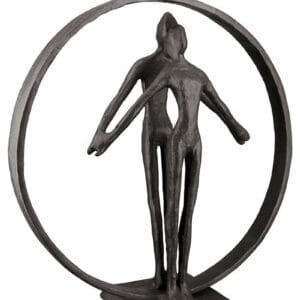 Gilde handwerk - Sculptuur - Beeld - Vertrouwen - Metaal - Zwart