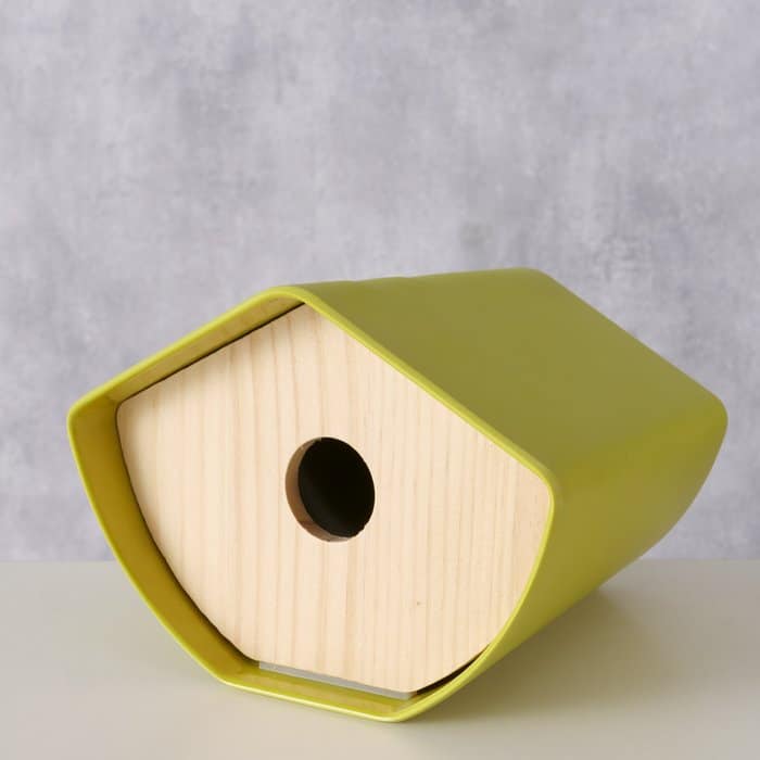 Boltze - Vogelhuisje- Nestkastje - Lime Groen - Duurzaam - Bamboe/Kunststof - 14.5x16x12cm - Afbeelding 3