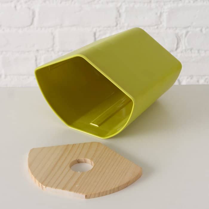 Boltze - Vogelhuisje- Nestkastje - Lime Groen - Duurzaam - Bamboe/Kunststof - 14.5x16x12cm - Afbeelding 2