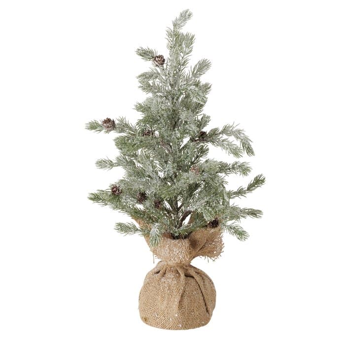 Boltze - Kunstkerstboom - Teppo - Tanne - In Jute - 54x30cm