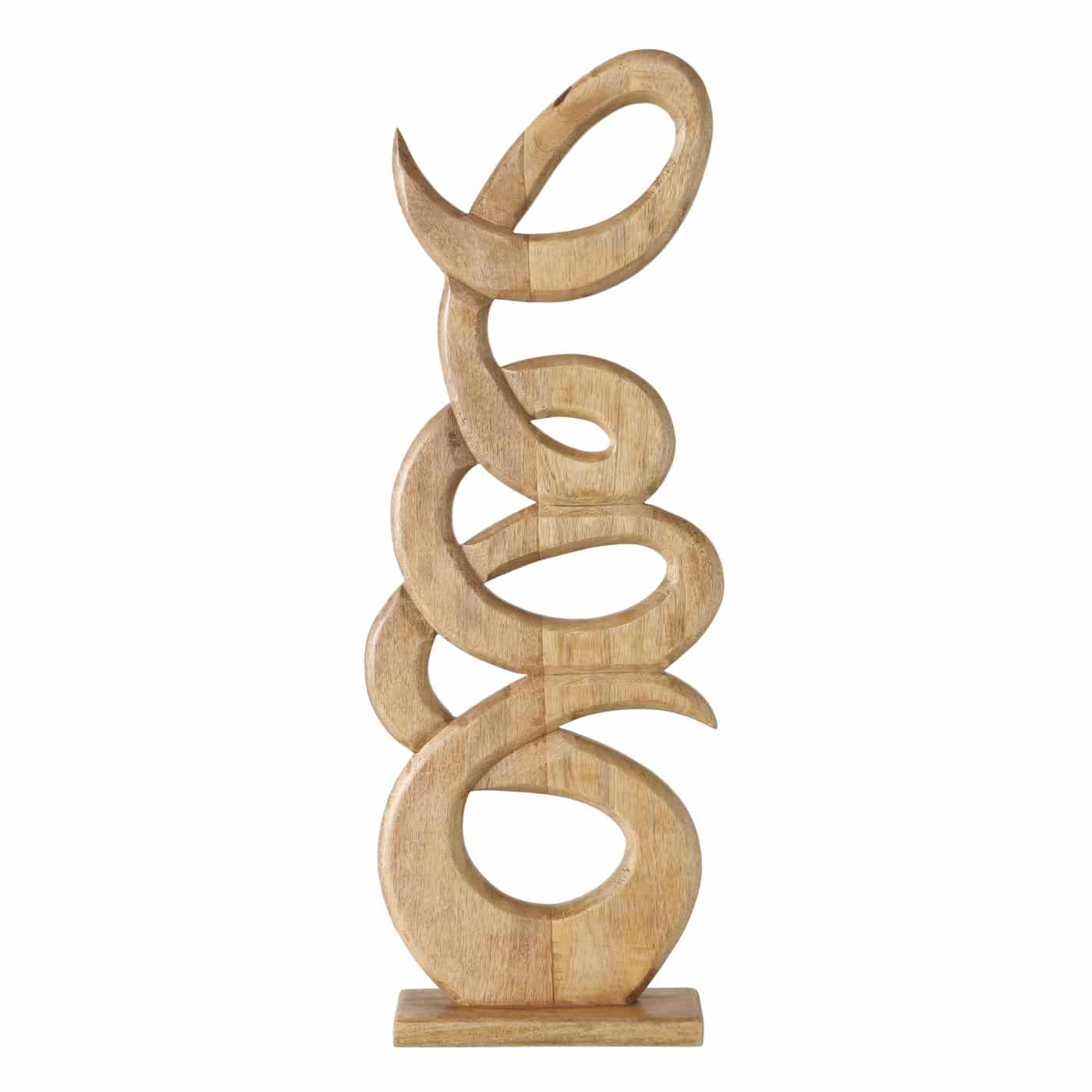 Boltze - Sculptuur - Beeld - Curvi - Mangohout - Handgemaakt - 31.5x10x85.3 cm