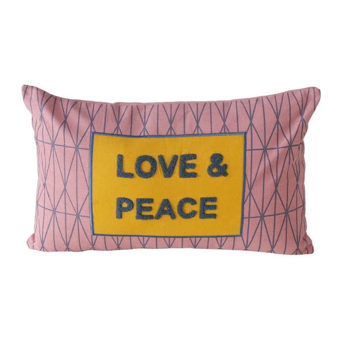 Boltze - Kussen - Sierkussen - Love & Peace - Katoen - 50x30