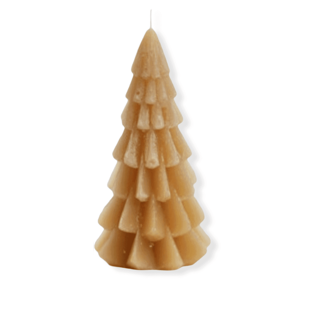 Rustik Lys - Kaars - Kerstboom - Fudge - 6,3 x 12 cm