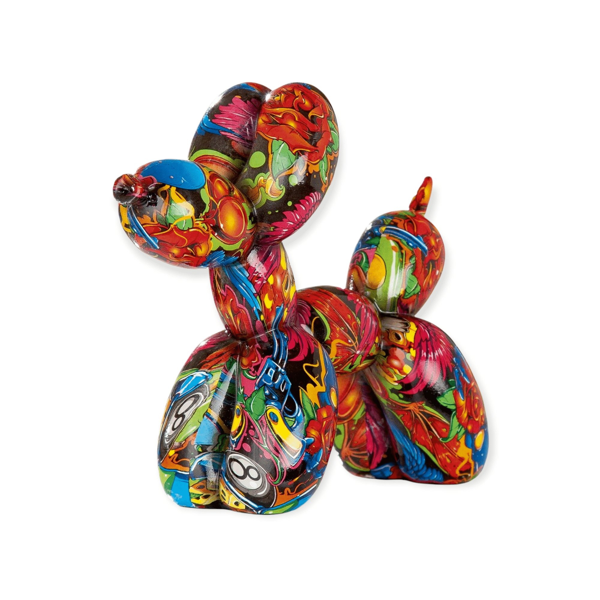 Gilde Handwerk - Ballon Hond - Pop Art - Polyresin - 18 cm hoog