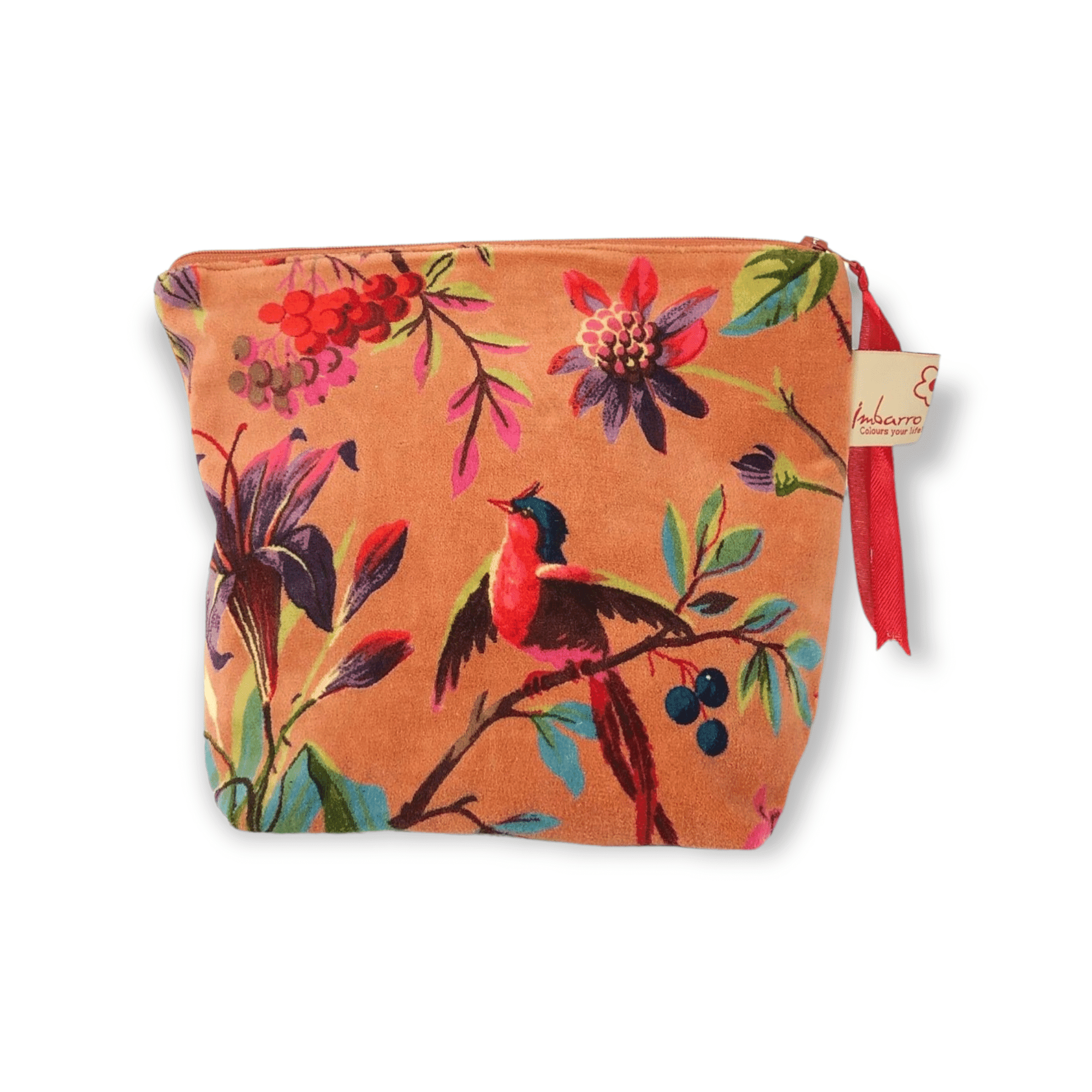 Imbarro Home & Fashion Pouch Toilettas Paradise orange Velours