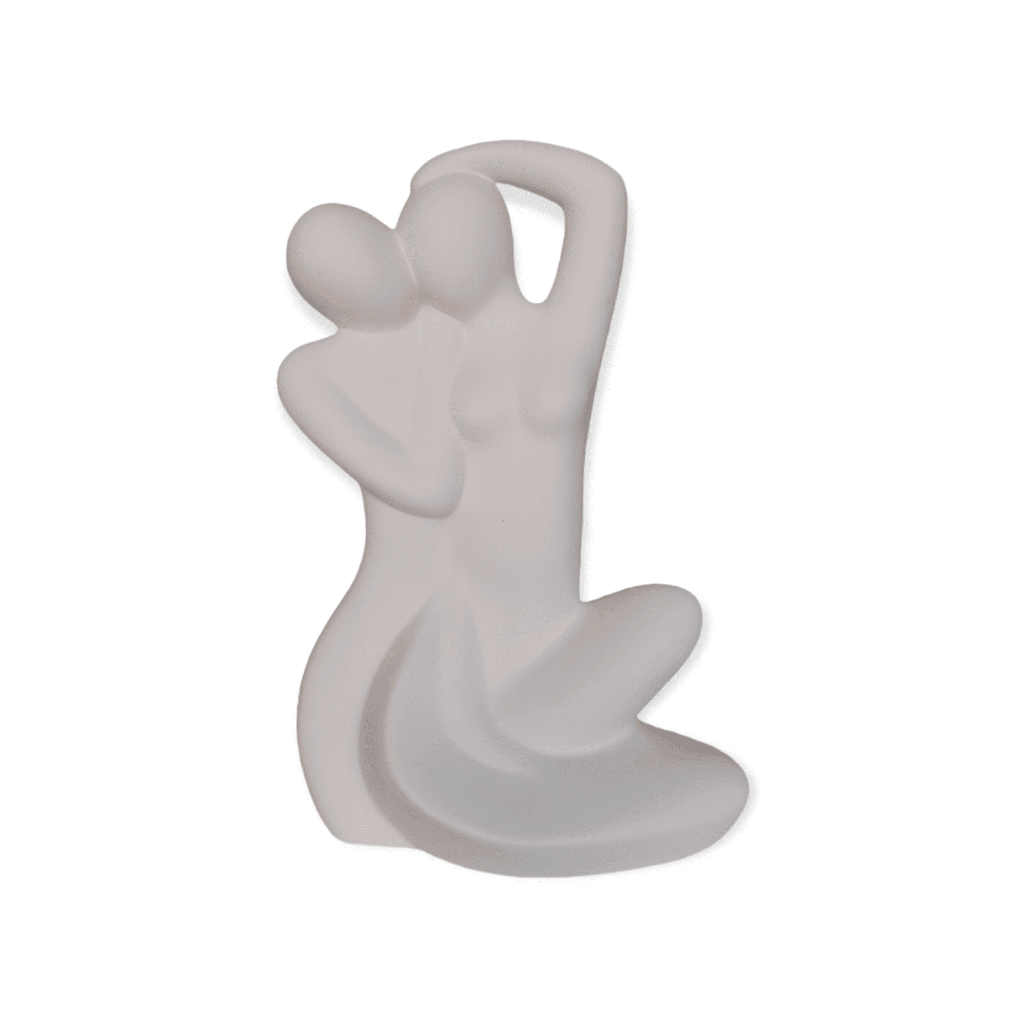 Gilde Handwerk Veilig bij jou - Sculptuur Beeld - Wit - Keramiek - 37cm