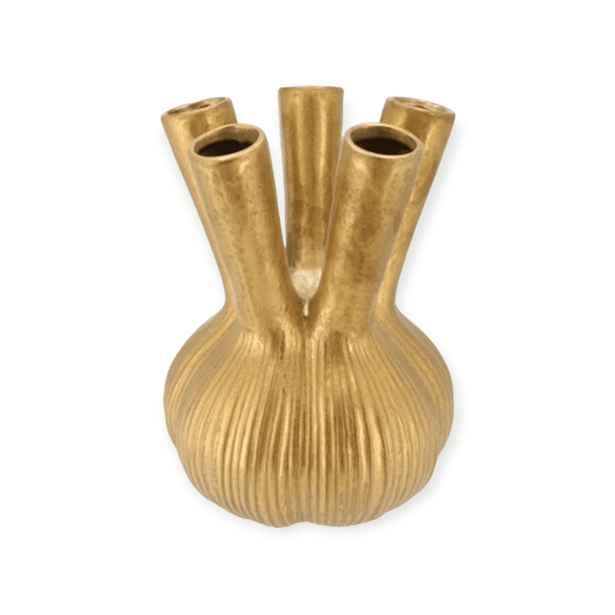 Daan Kromhout - Aglio straight - Gouden vaas - 13x13x16cm