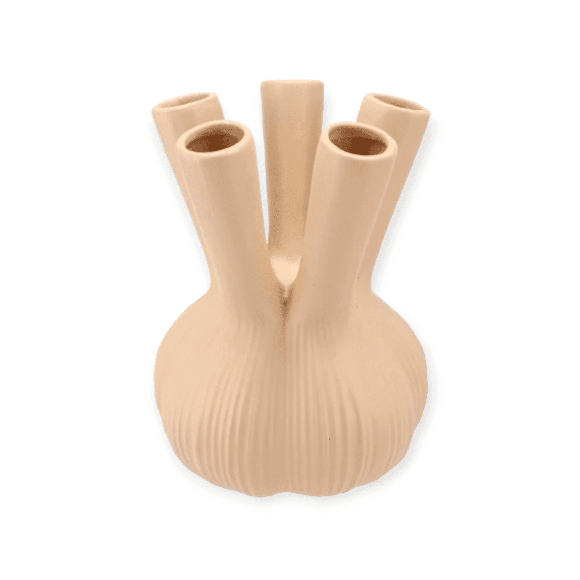 Daan Kromhout - Aglio straight - Vaas - Sand - 13x13x17cm - Keramiek