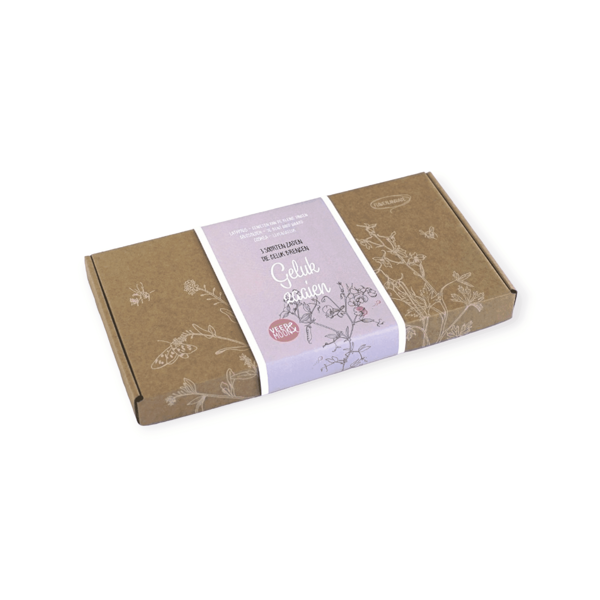Cadeau pakket - Veer&Moon - Geluk Zaaien - Bloemzaden