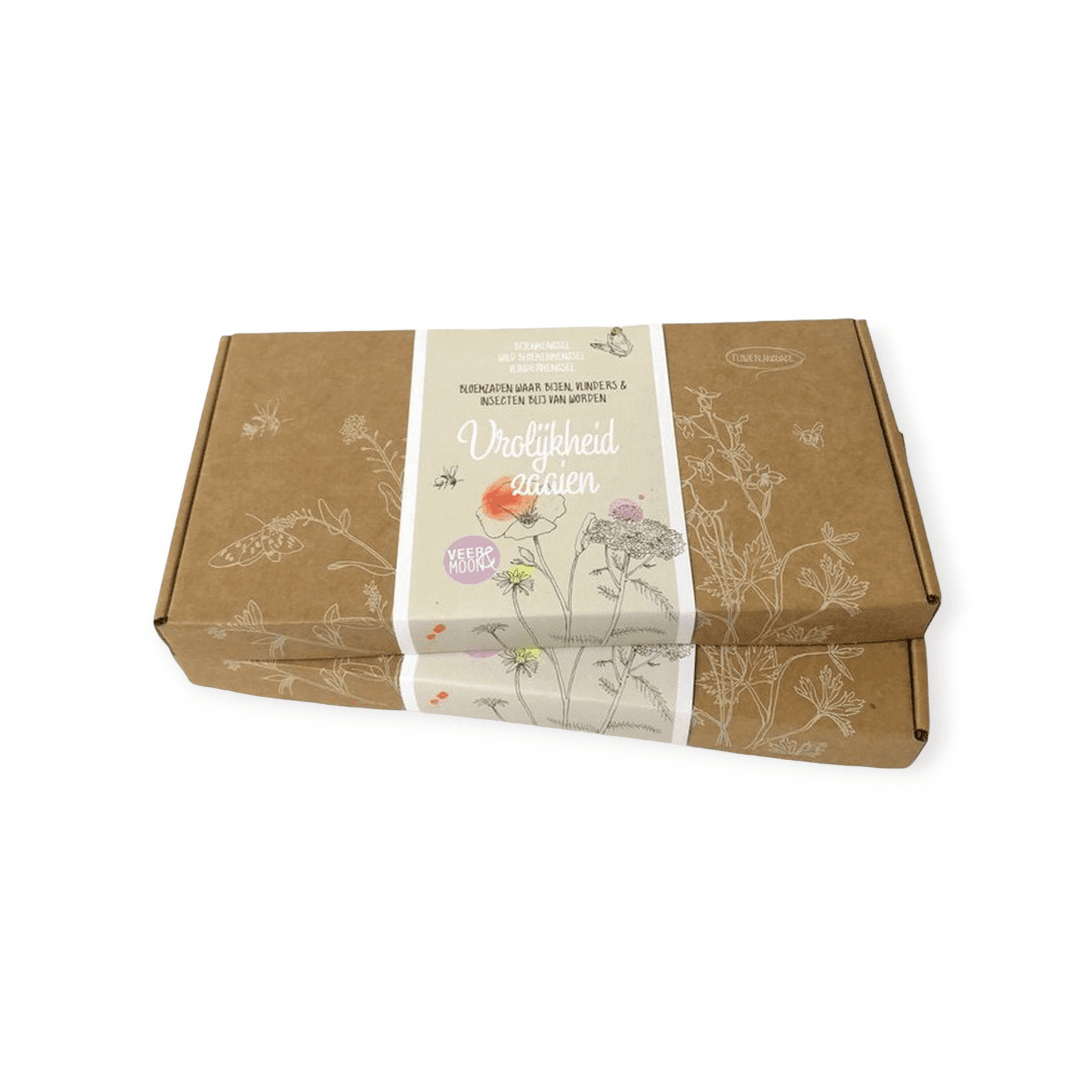 Cadeau Pakket - Veer&Moon - Vrolijkheid Zaaien - Bloemzaden