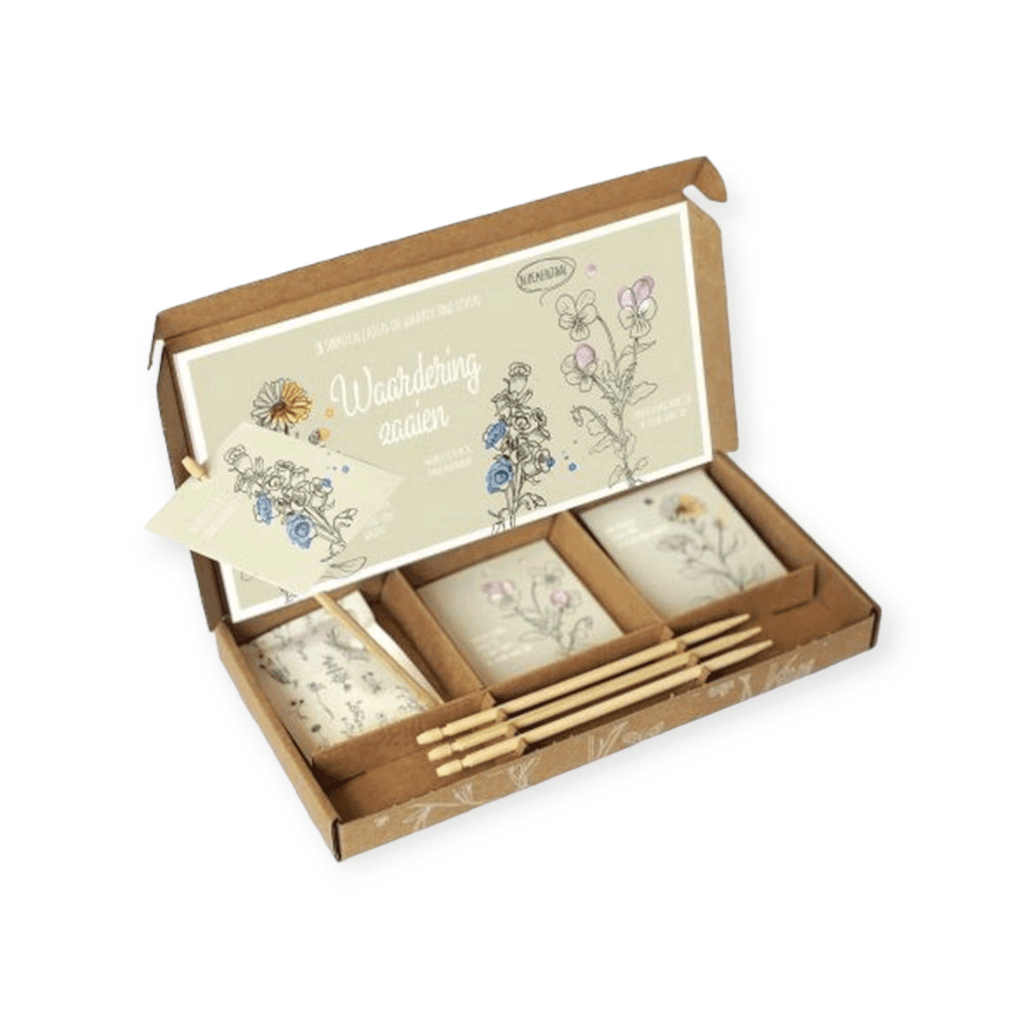 Cadeau Pakket - Veer&Moon - Waardering Zaaien - Bloemzaden