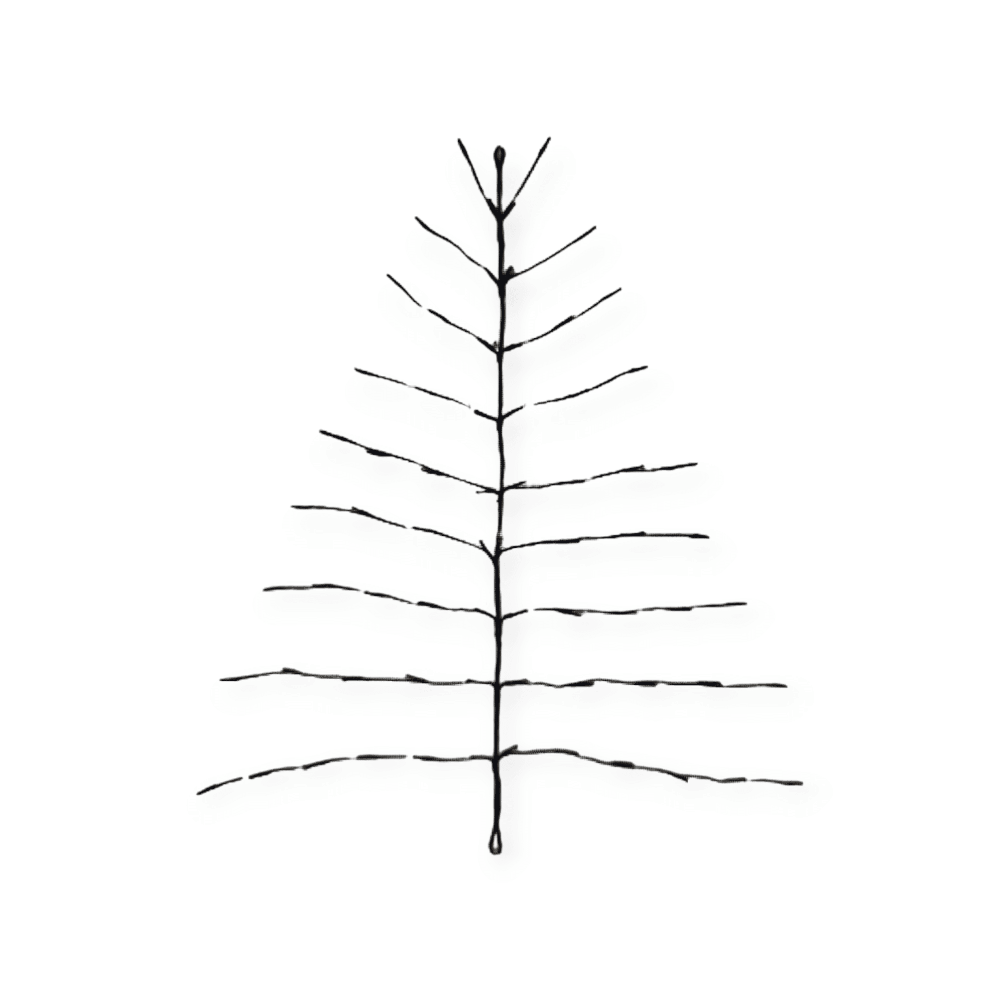 Countryfield - Wand Kerstboom - Ziggy - Led - S - 120cm