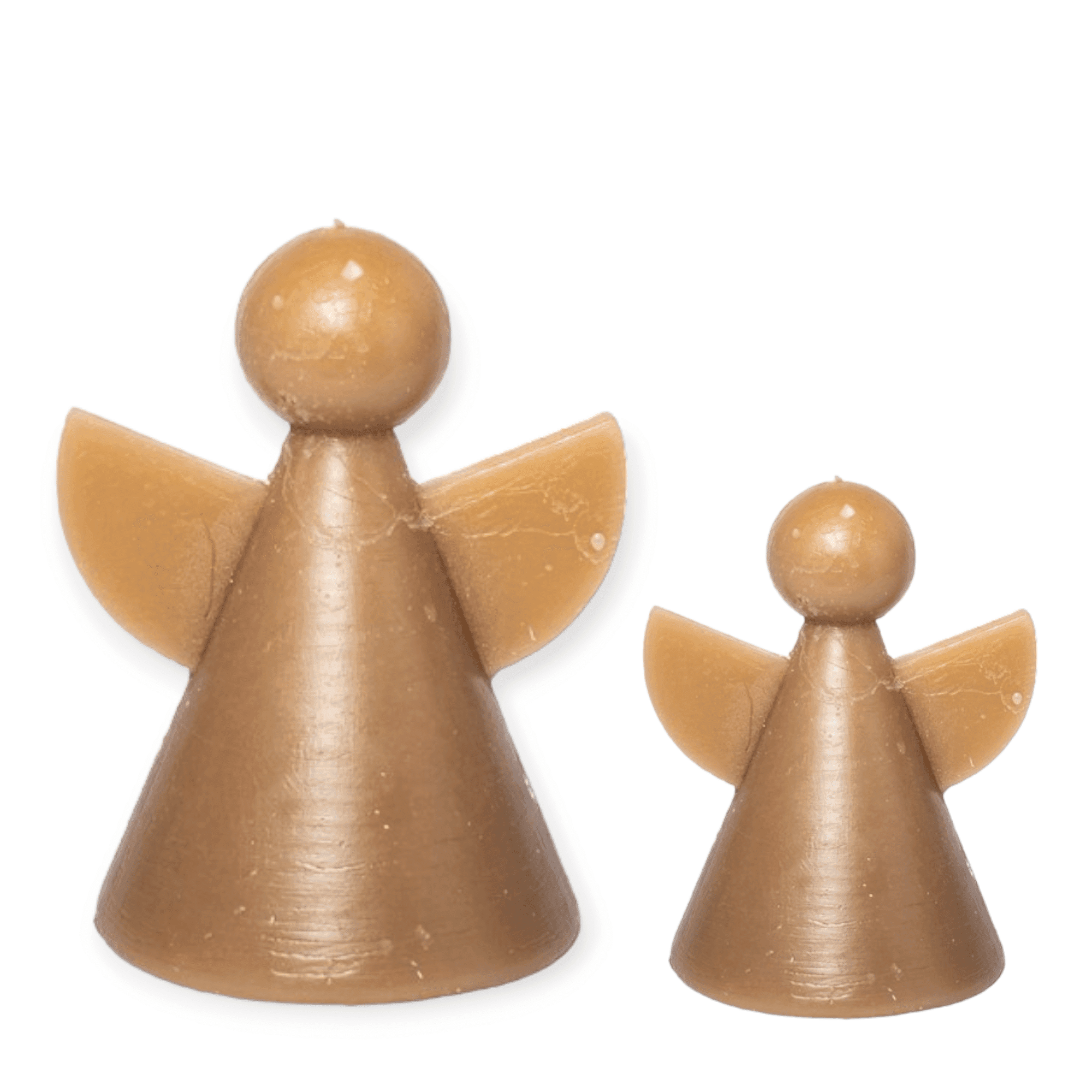 Home Society - Set/2 - Engelkaarsjes - Maat L&S - Taupe - 11,5 en 8 cm hoog