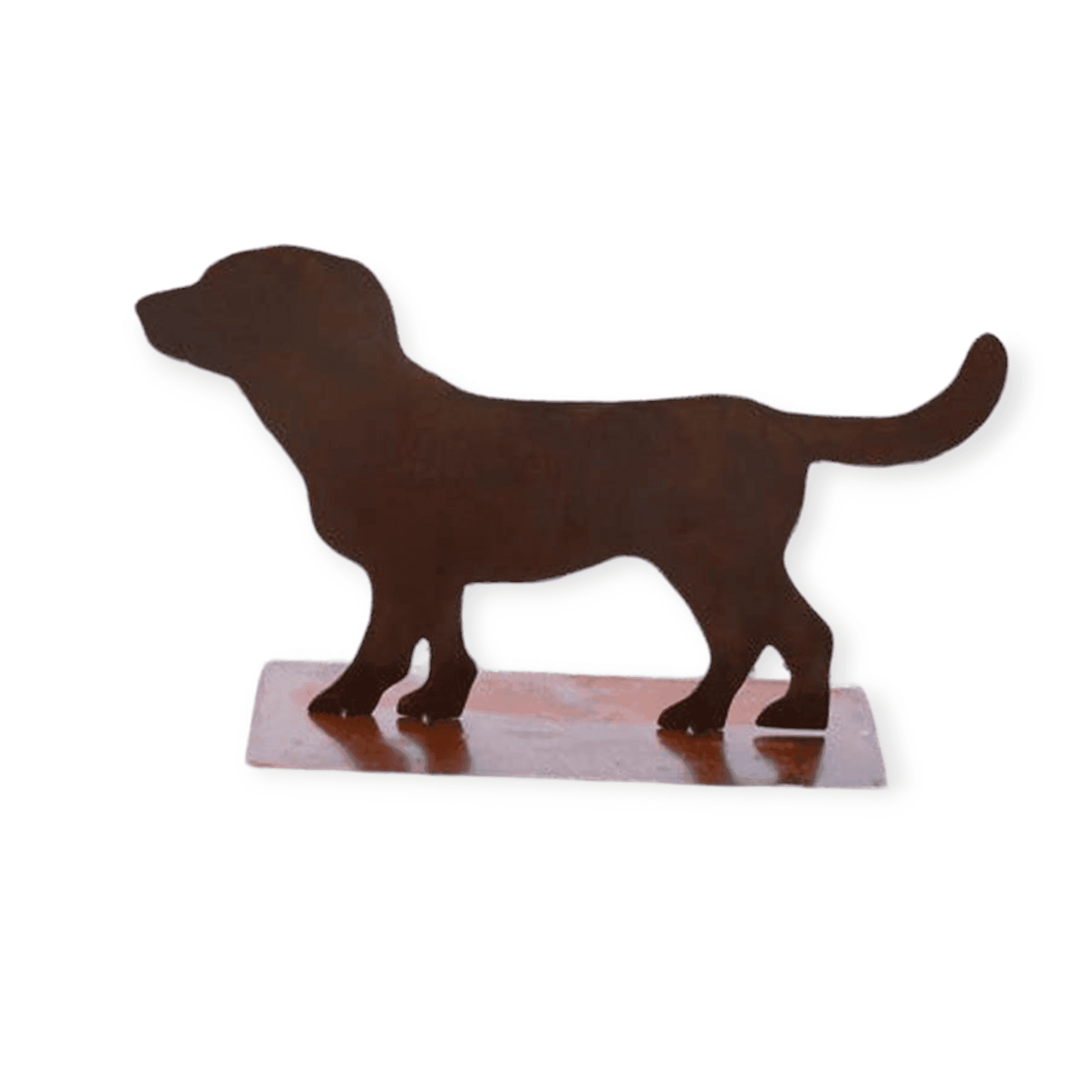 Rostikal - Decoratie - Tuin - Hond - Lumpi - Roest figuur - Metaal - 32 cm hoog