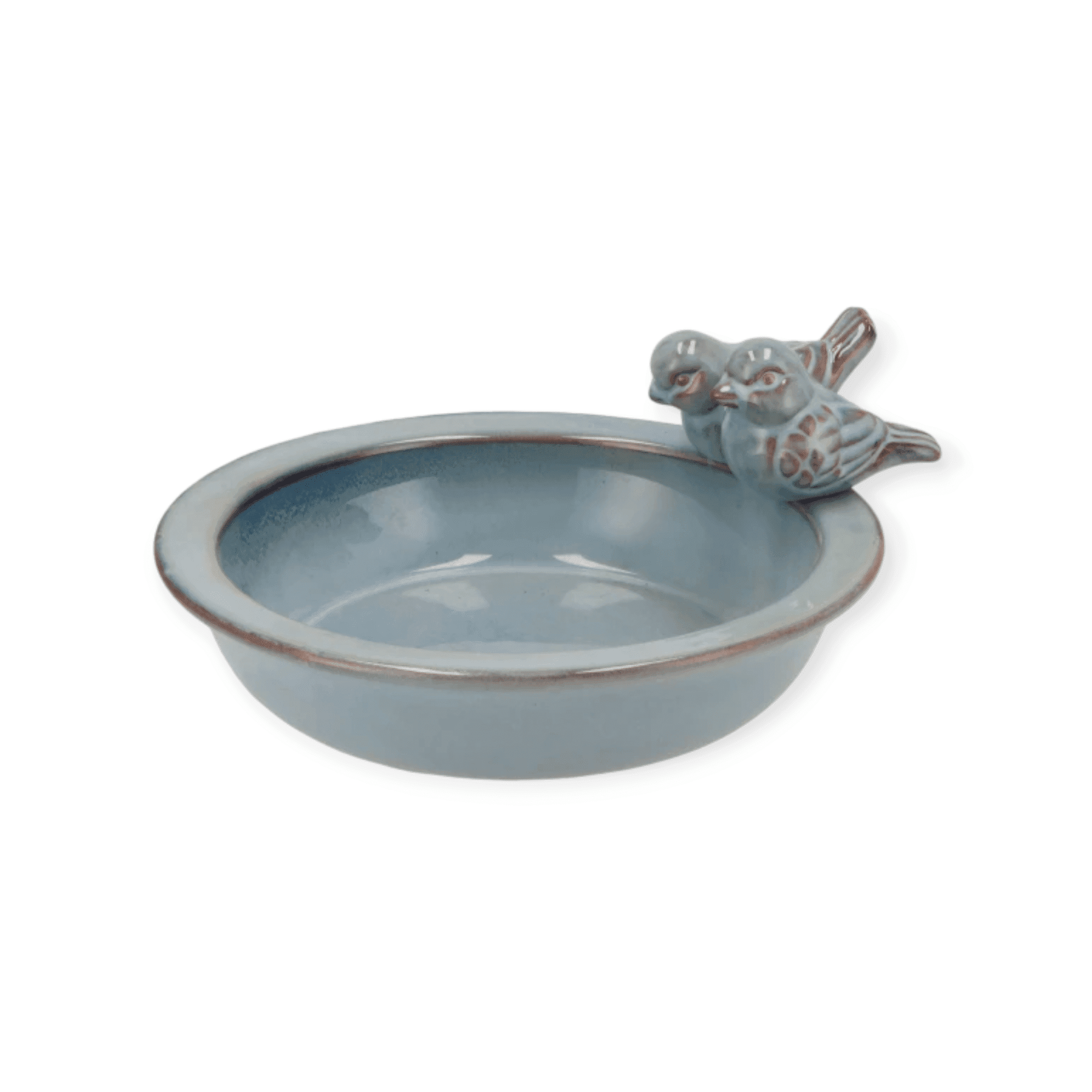 Daan Kromhout - Vogelschaal - Waterschaal - Vogelbad - Glazed Blue - 28x5cm - Keramiek