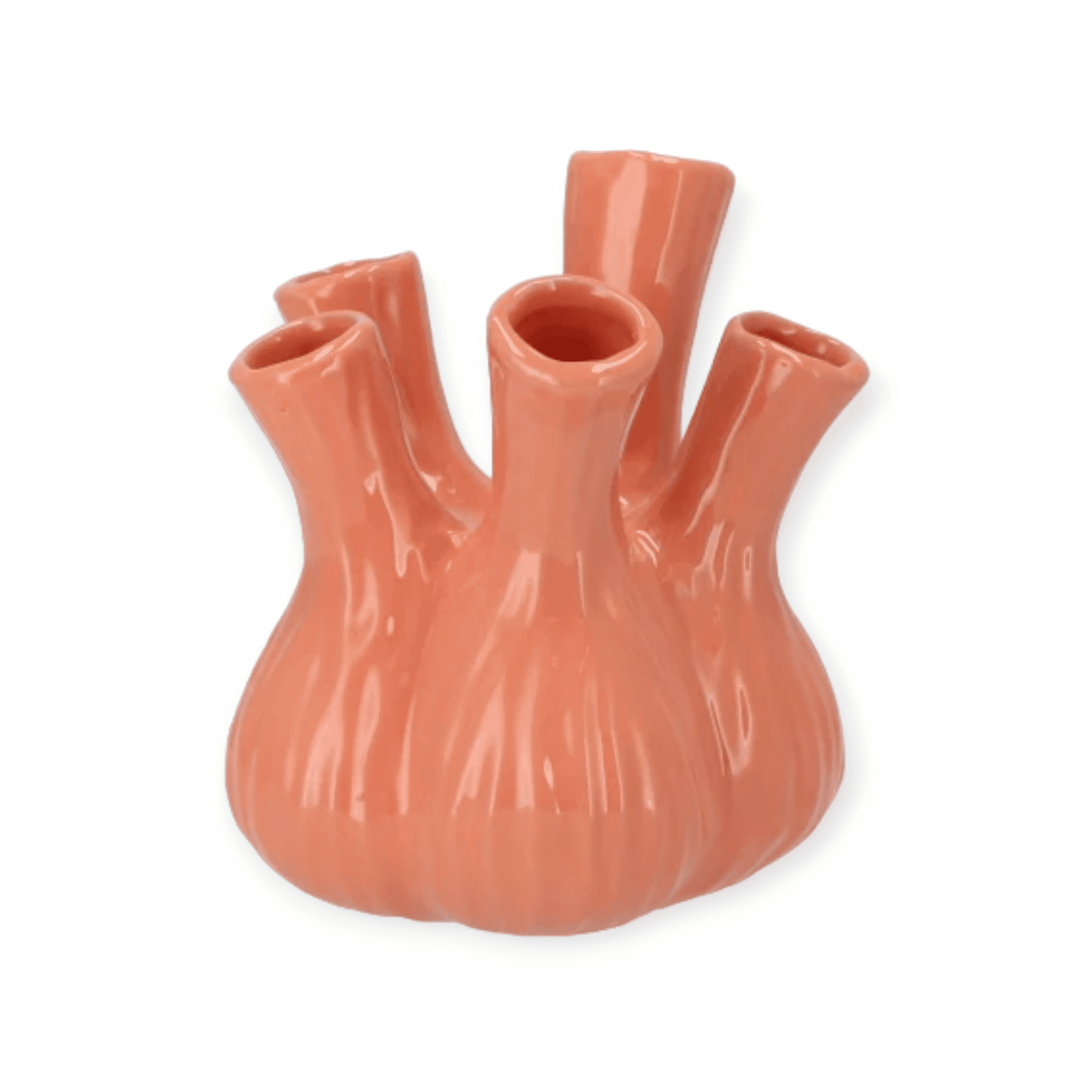 Daan Kromhout - Aglio - Vaas - 17 x 20 cm - Shiny - Old Pink - Keramiek