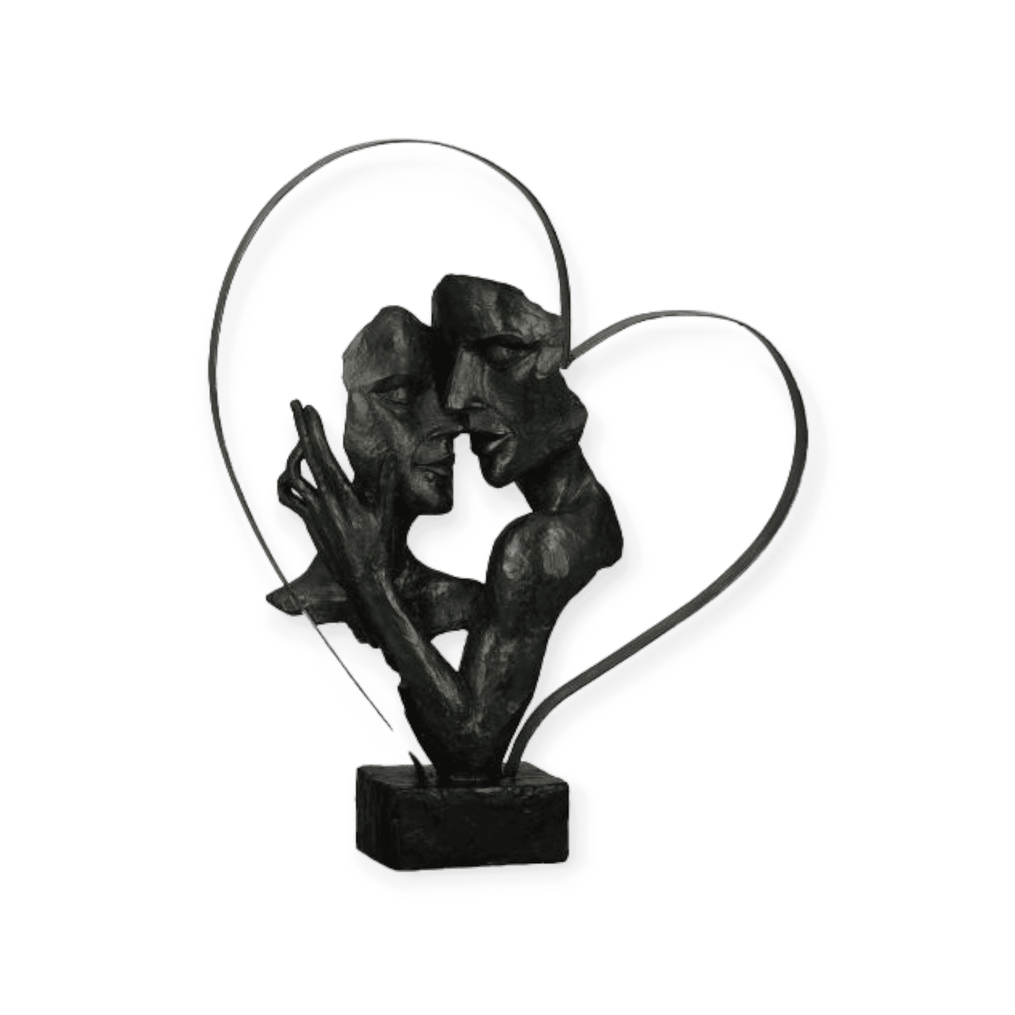 Sculptuur - Beeld - De essentie van liefde - 10x32x37 - Polyresin en Metaal - Bronskleur