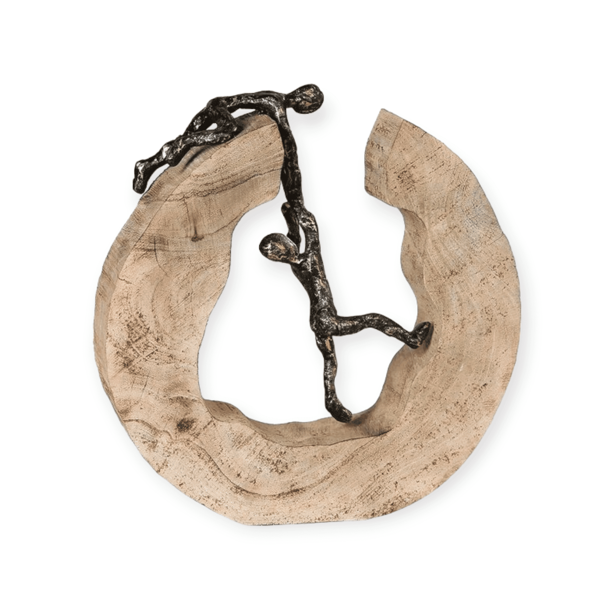 Gilde handwerk - Sculptuur - Beeld - I will catch you if you fall - Hout en metaal