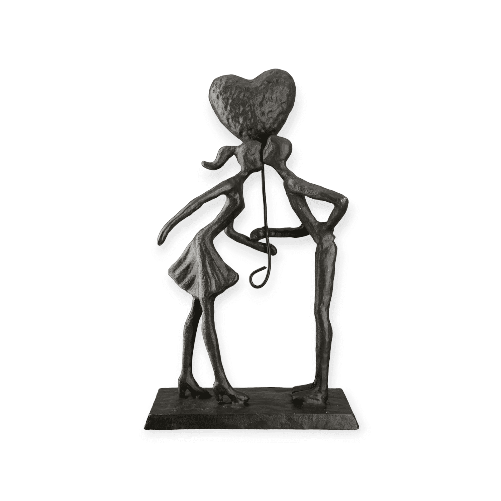 Gilde handwerk - Sculptuur - Beeld - Liefde in de lucht - Metaal -22.5x12.5x5 cm