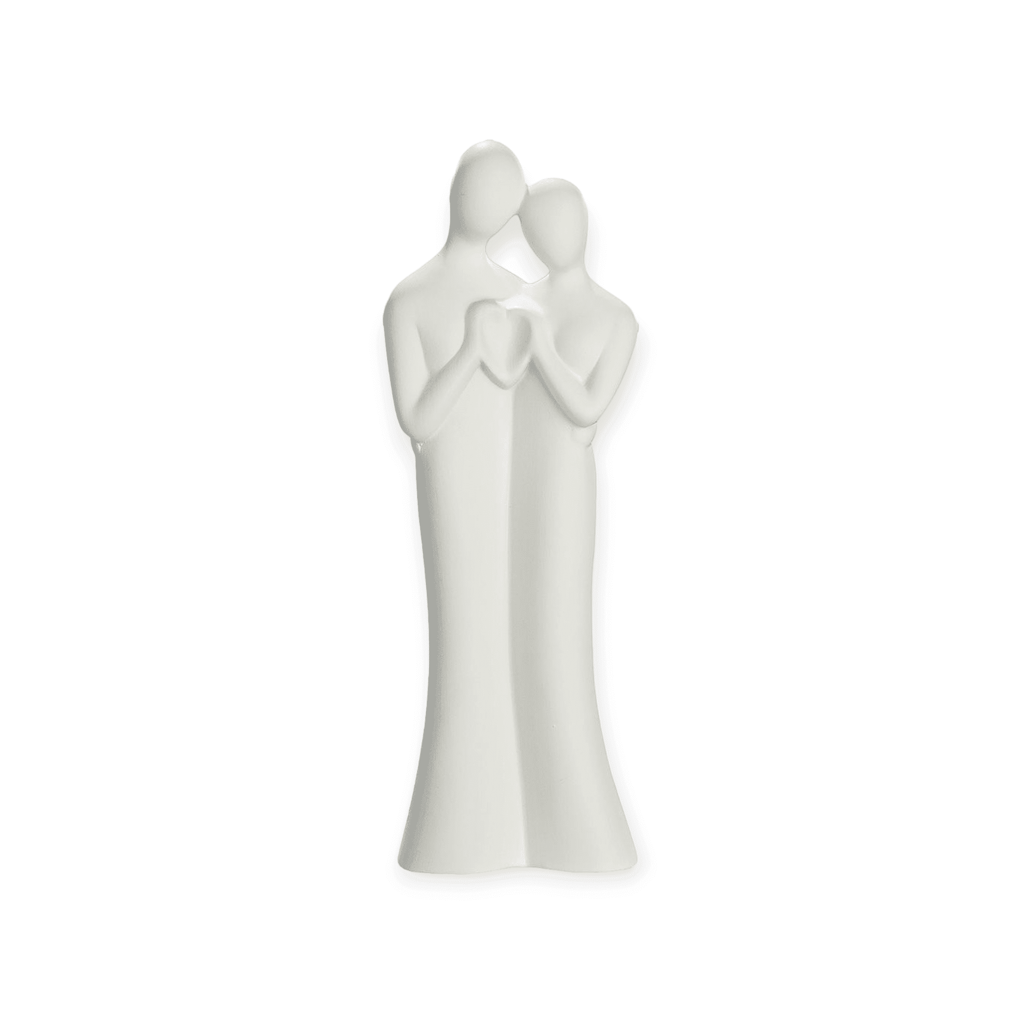 Gilde Handwerk - Sculptuur - Beeld - Liefde - Wit - Keramiek - 6x9x27cm